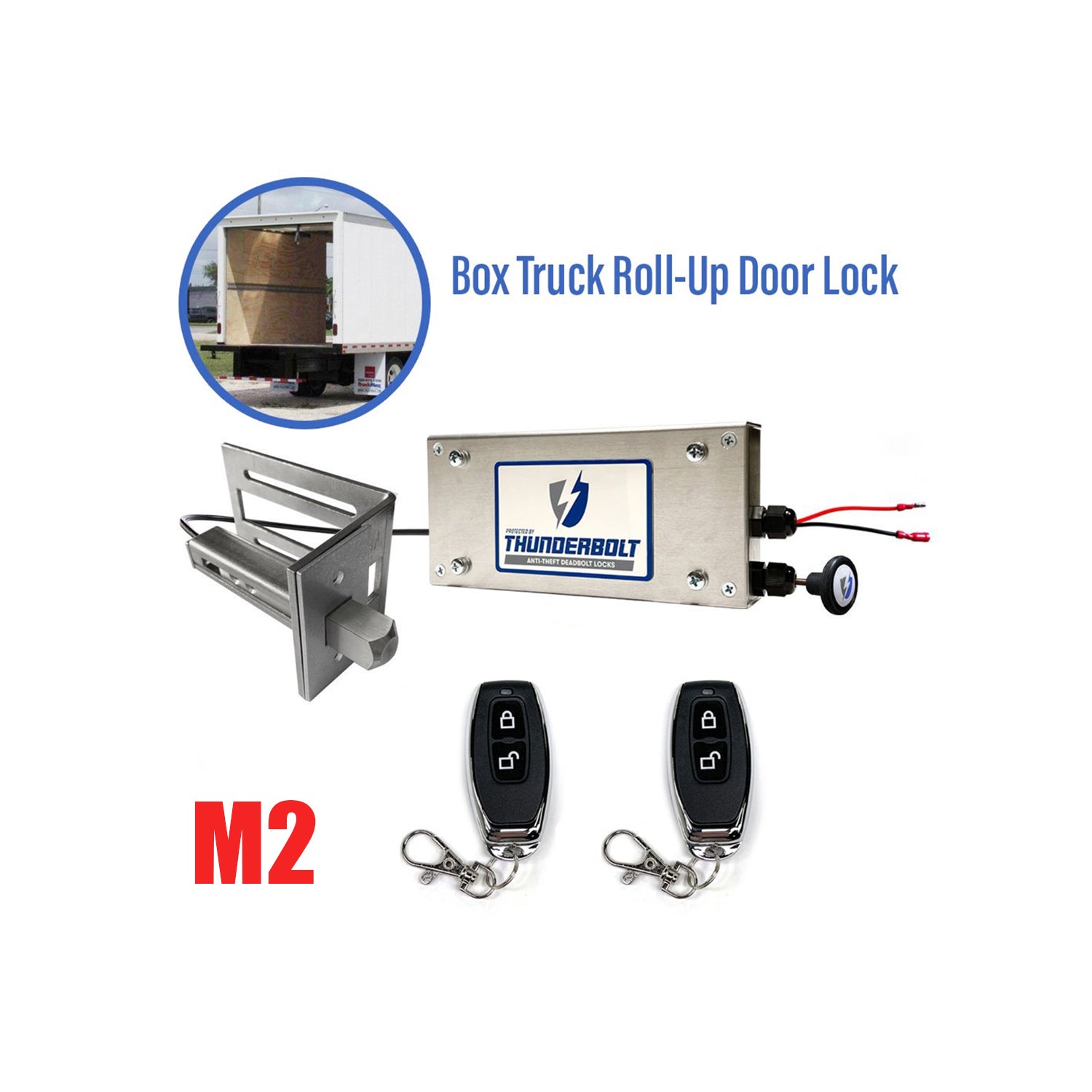 Box Truck Roll-up Door (Single) Lock Kit - M2