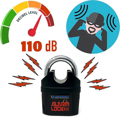 Alarm Padlock (Keyed Alike)