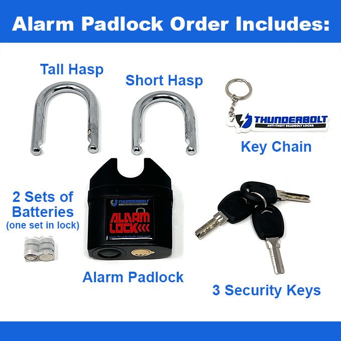 Alarm Padlock – Thunderbolt Locks