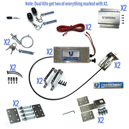 Box Truck Roll-up Door (Dual) Lock Kit - M2
