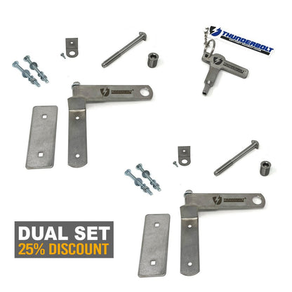 Lightning Bolt®  Lock Pin - Swivel Bracket Kit (Trailer Swing Door)