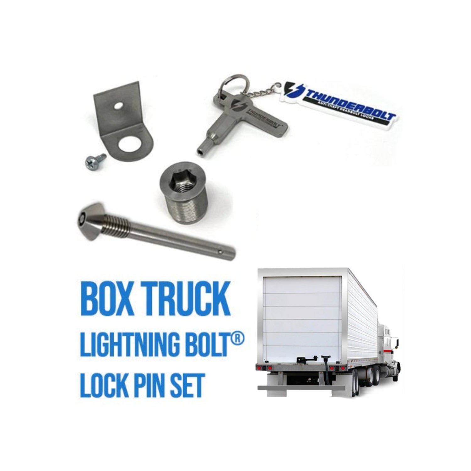 Lightning Bolt® Lock Pin Set for Box Truck Roll-up Doors – Thunderbolt ...