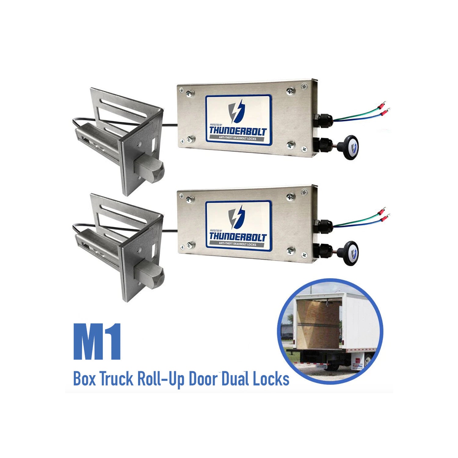 Box Truck Roll-up Door (Dual) Lock Kit - M1