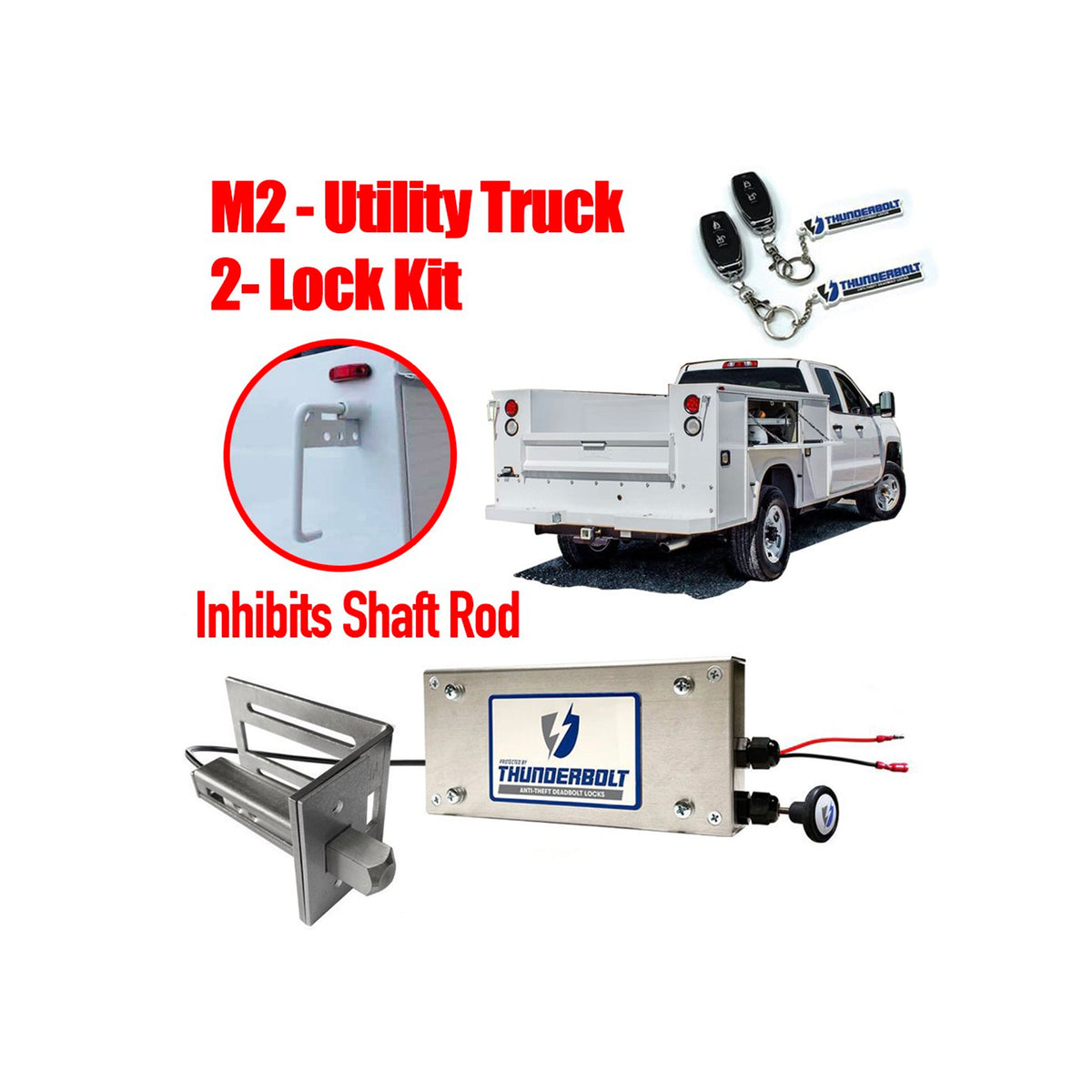 Utility Truck Shaft-Rod M2 Two-Lock Kit – Thunderbolt Locks